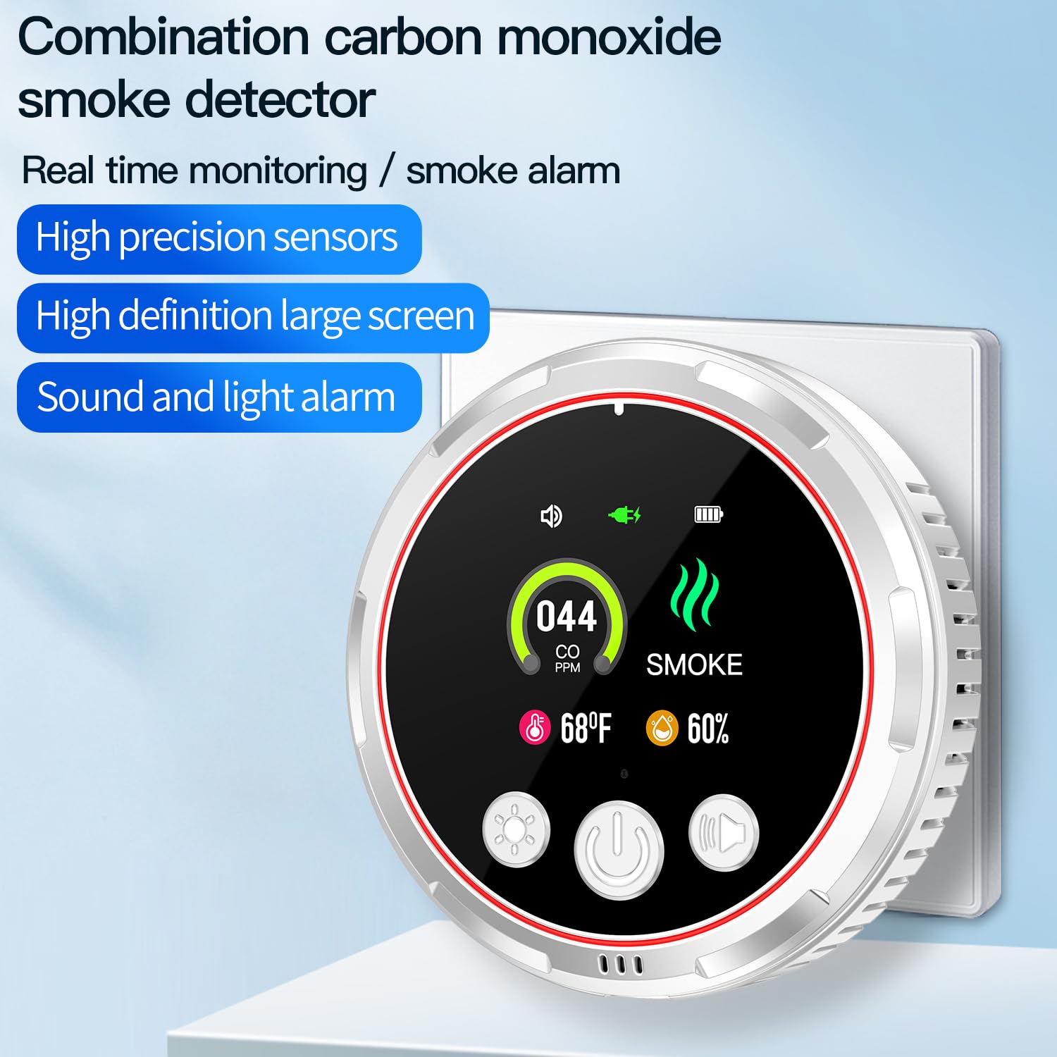 HAKINAKU CO sensor close-up highlights real-time gas monitoring