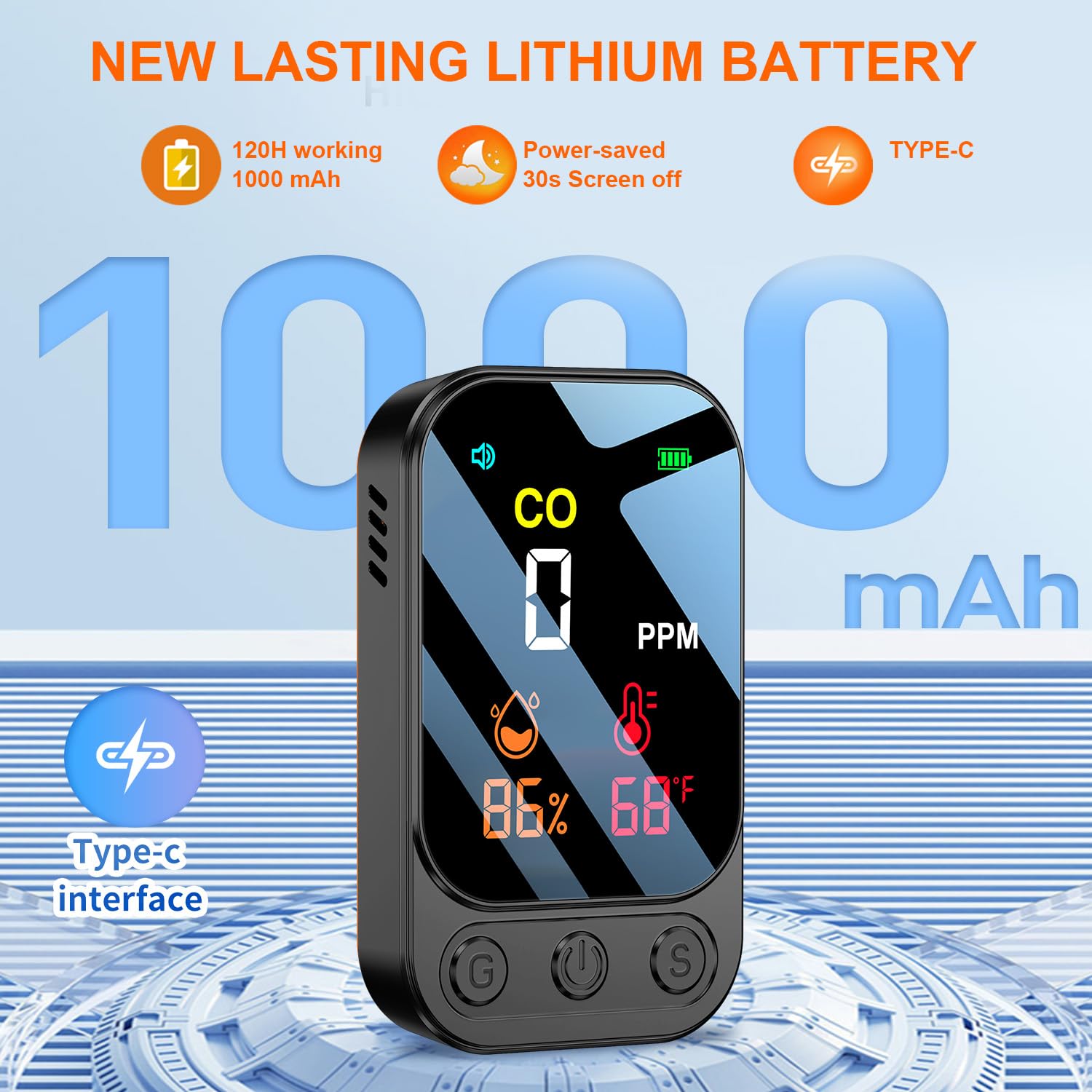 HAKINAKU long battery life with power-saving mode up to 100 hours