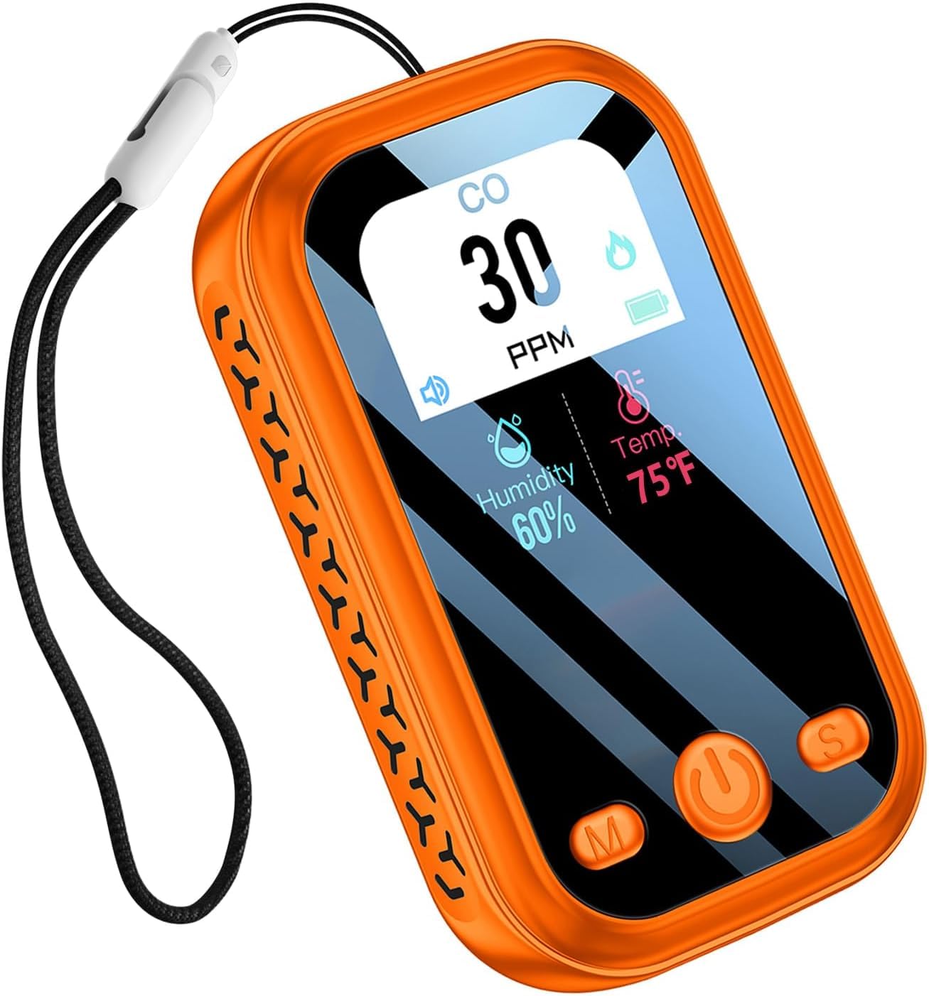 HAKINAKU compact travel CO detector with portable design for on-the-go safety.