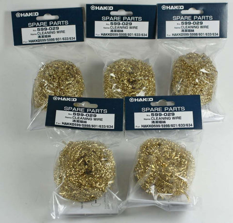 Hakko 599-029 cleaning wire in packaging, ready for tip maintenance.