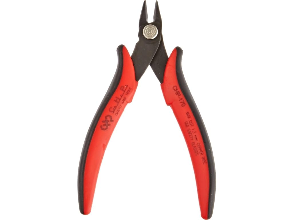 Hakko CHP-170-2PK micro soft-wire cutter with 8mm jaw for flush cuts on wires up to 16 AWG