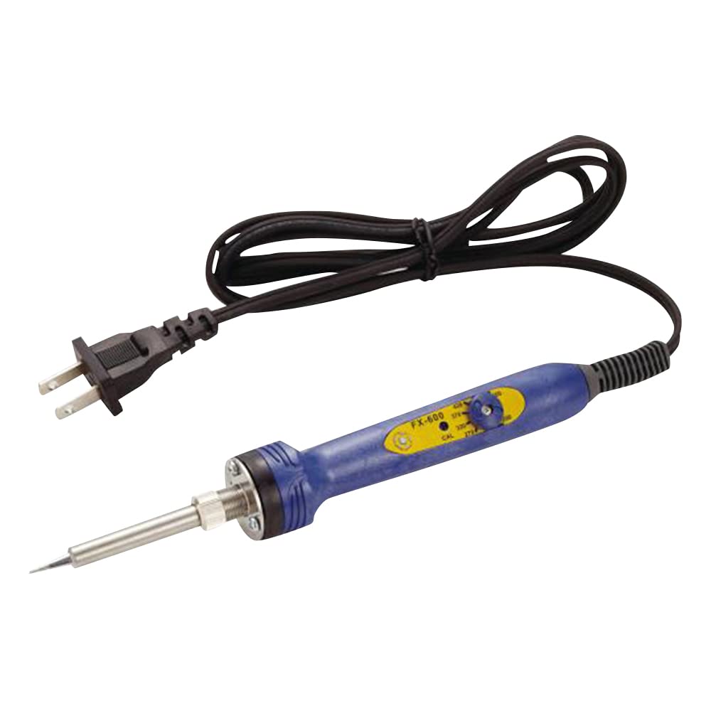 Hakko Fx600 dial-temperature indicator displays precise control for delicate soldering tasks.
