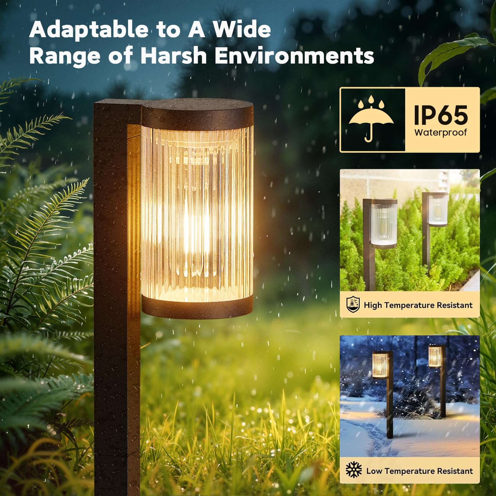 HALHSAP solar garden light with easy setup for quick installation