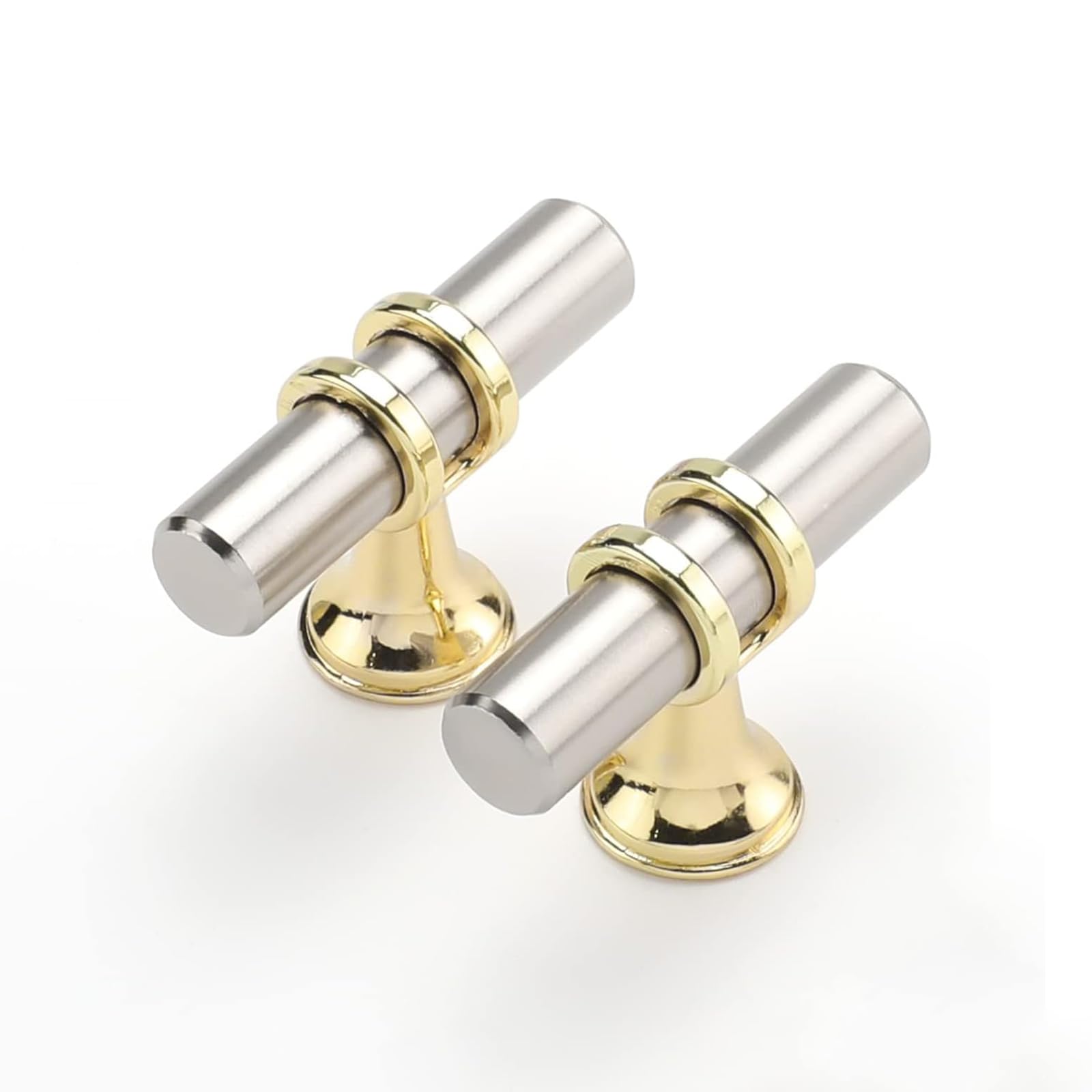 Haliwu brushed-nickel cabinet knob closeup showcases smooth finish and solid build for daily use.