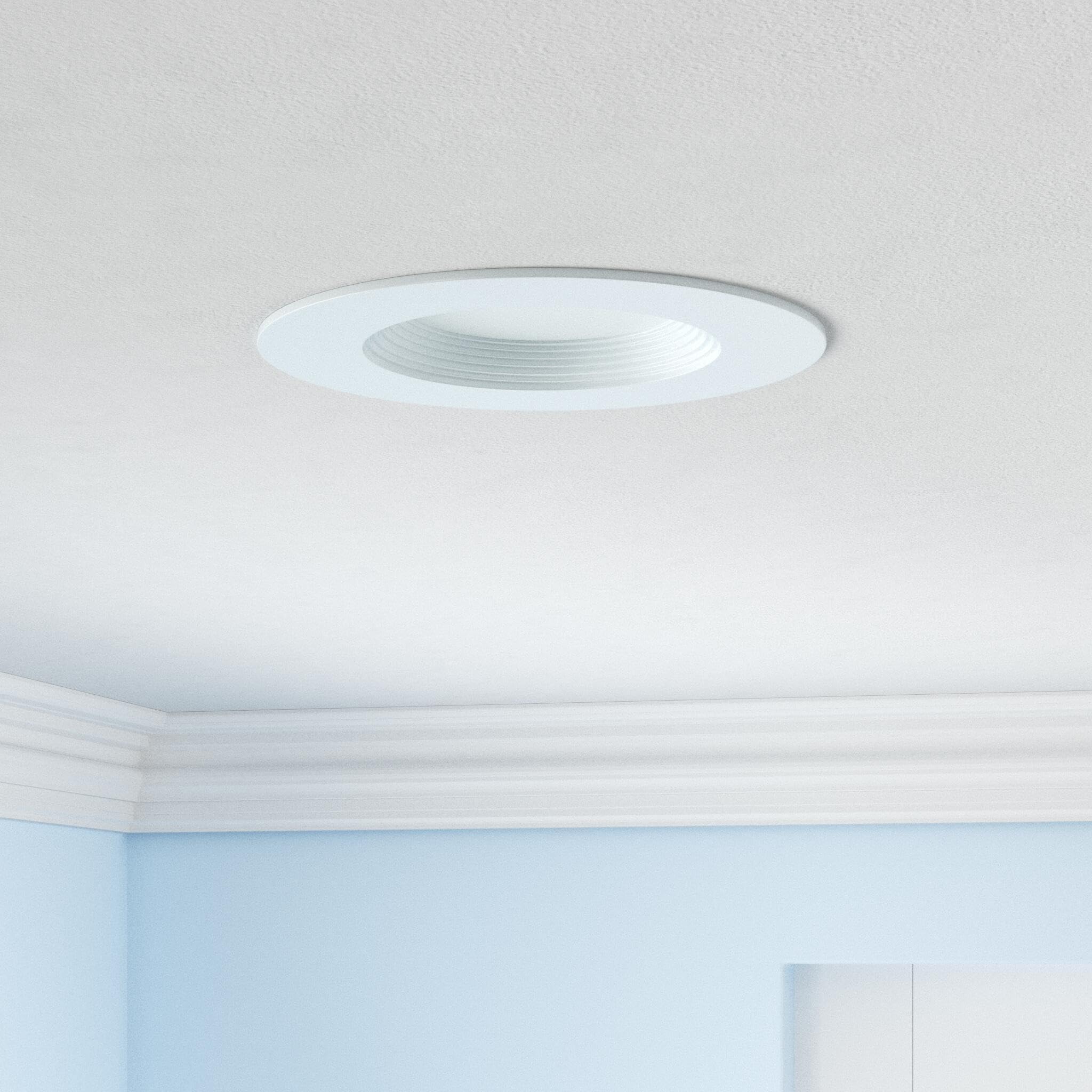 HALO 5-inch LED trim with 5 CCTs offers flexible warm-to-cool lighting for any room.