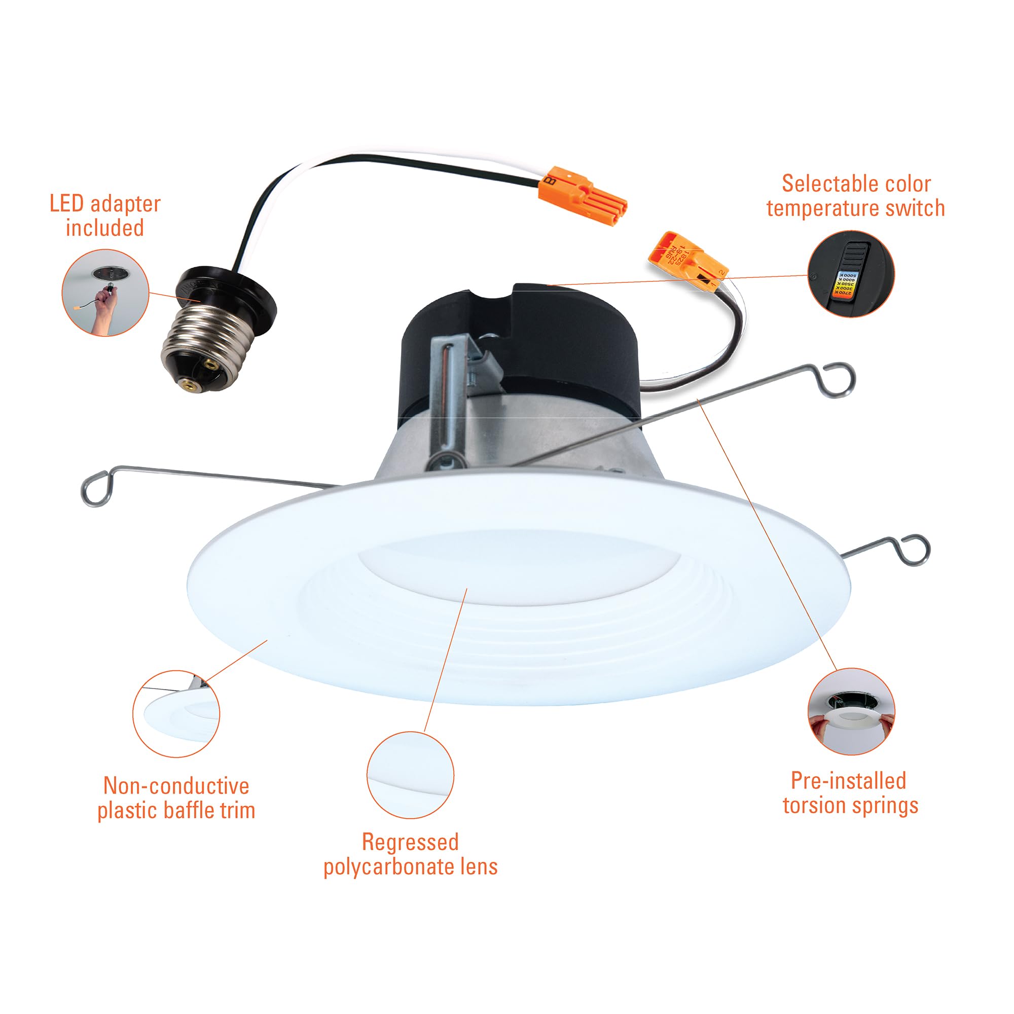 HALO LED trim with Air-Tite certification for reliable, airtight performance.