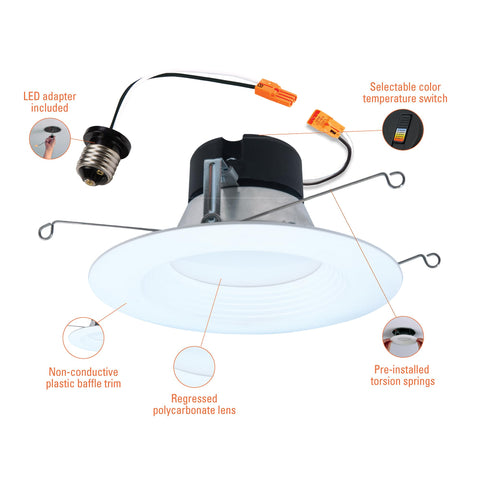 HALO LED trim with Air-Tite certification for reliable, airtight performance.