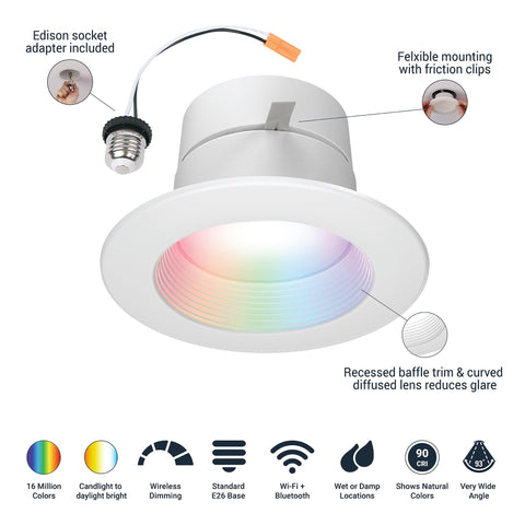 HALO SpaceSense motion detection activates lighting with movement for convenience