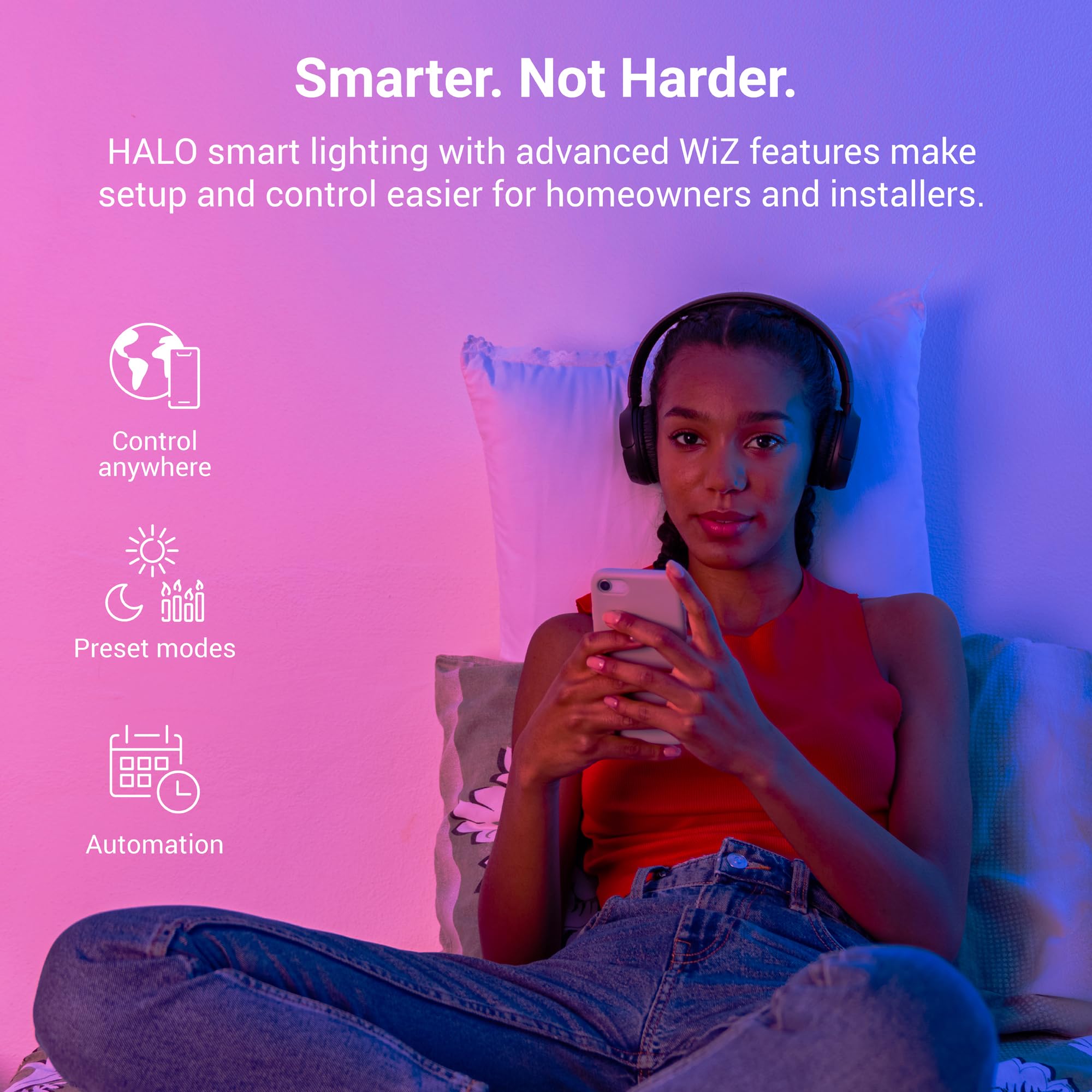 HALO WiZ Pro app control for professional lighting projects