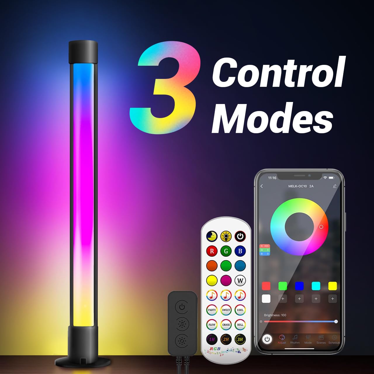 Haloak compact desk backlight for small spaces