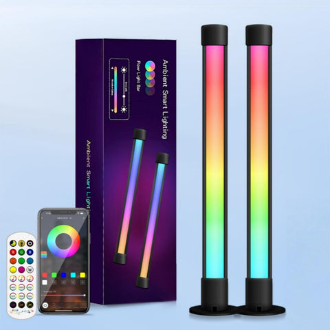 Haloak Smart Gaming Light Bar on desk with immersive color
