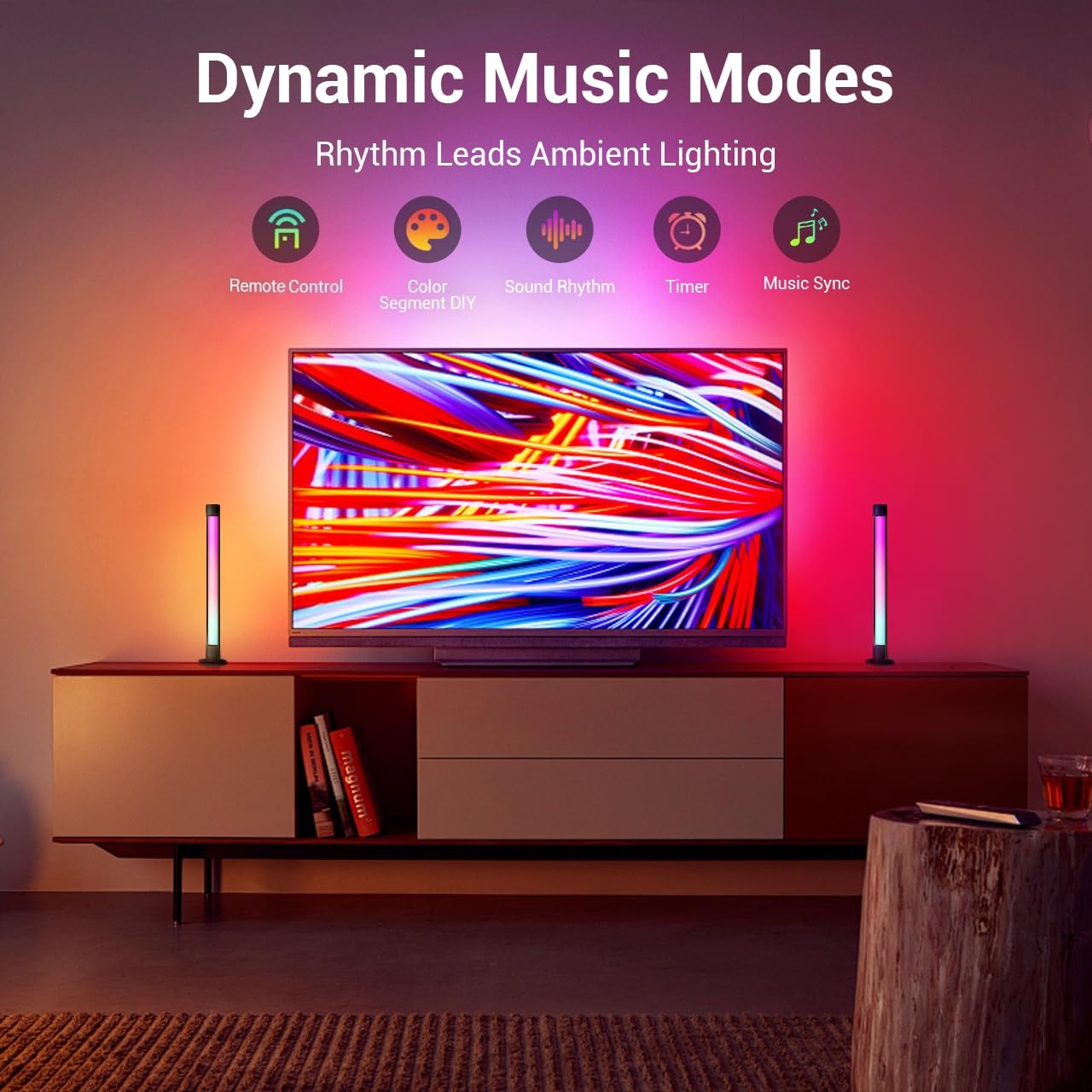 Haloak timing ambient lighting in bedroom setup