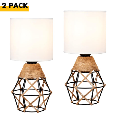 Hamilyeah table lamps are compatible with E26 bulbs for customizable brightness.