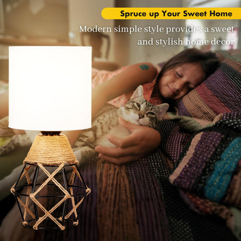 Hamilyeah modern farmhouse lamps suit living rooms and bedrooms with warm vibes.