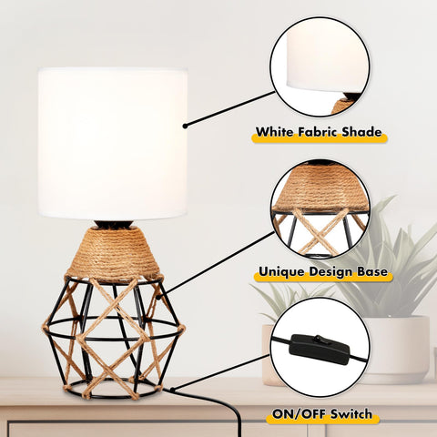 Hamilyeah lamp features an easy on/off toggle for simple control.