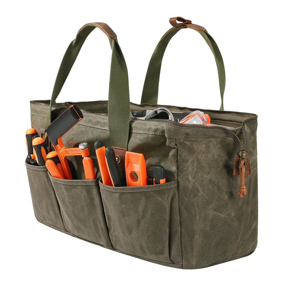 Hamks tool bag with gun-metal zipper for durable daily use on job sites.