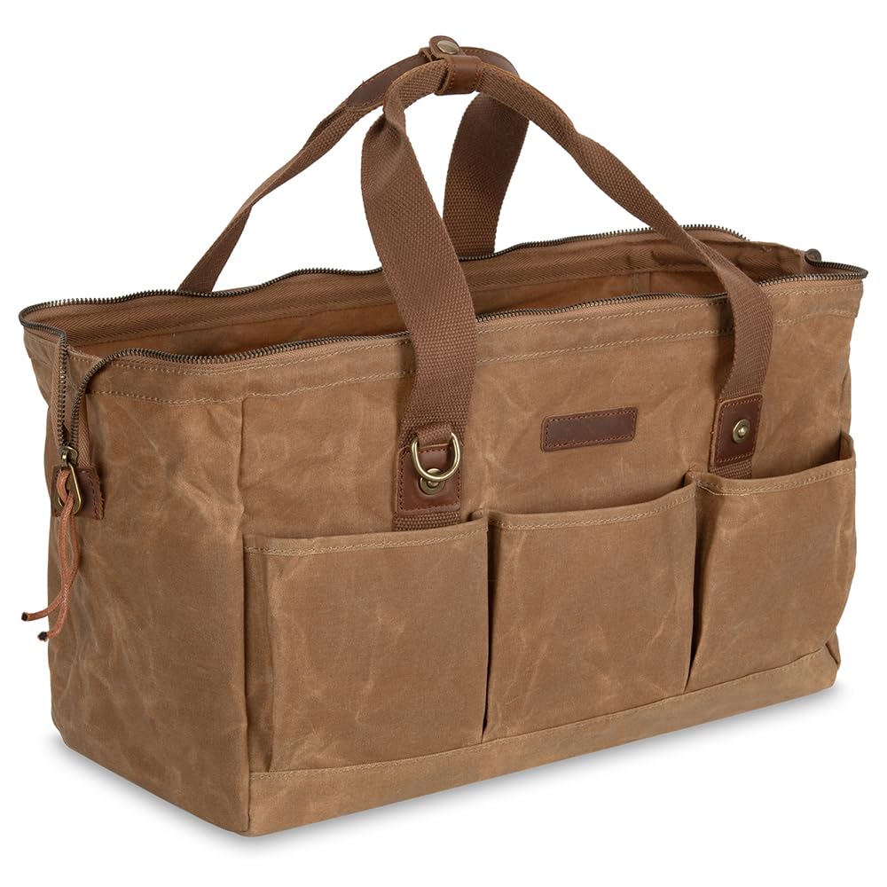 Hamks tool bag with 12 pockets keeps tools organized and accessible.