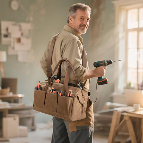 Hamks tool bag is suitable for electricians, mechanics, and DIY projects.