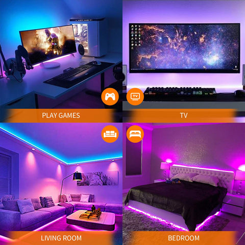 HAMLITE bias light used on PC/table/sofa for versatile mood lighting