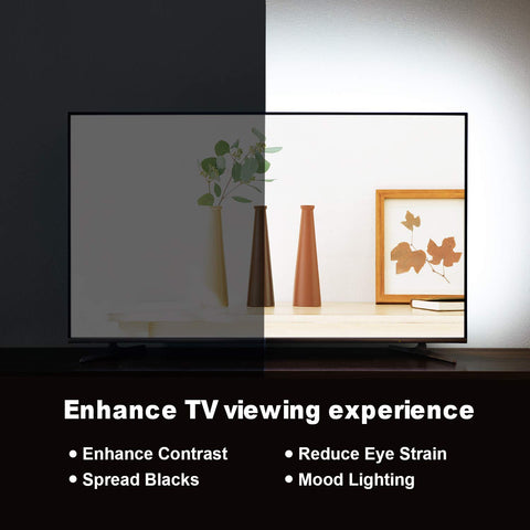 HAMLITE W-shape LED strip bends neatly into TV corners for seamless coverage