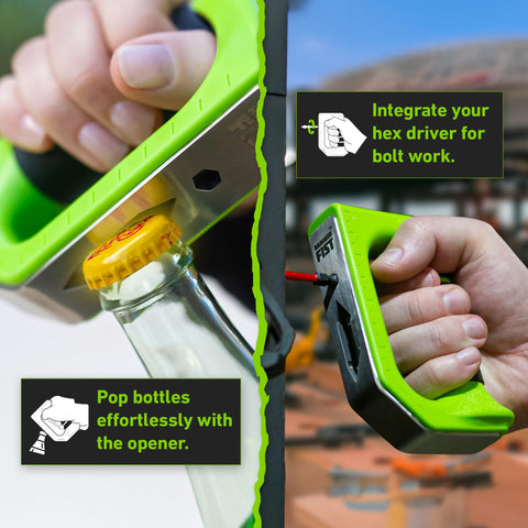 Hammer Fist nail puller feature eases removal in wood projects.
