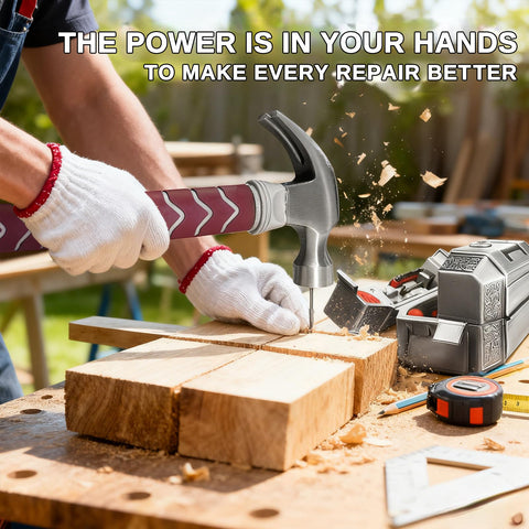 Hammer Tool Box compact dimensions for portable on-site use.
