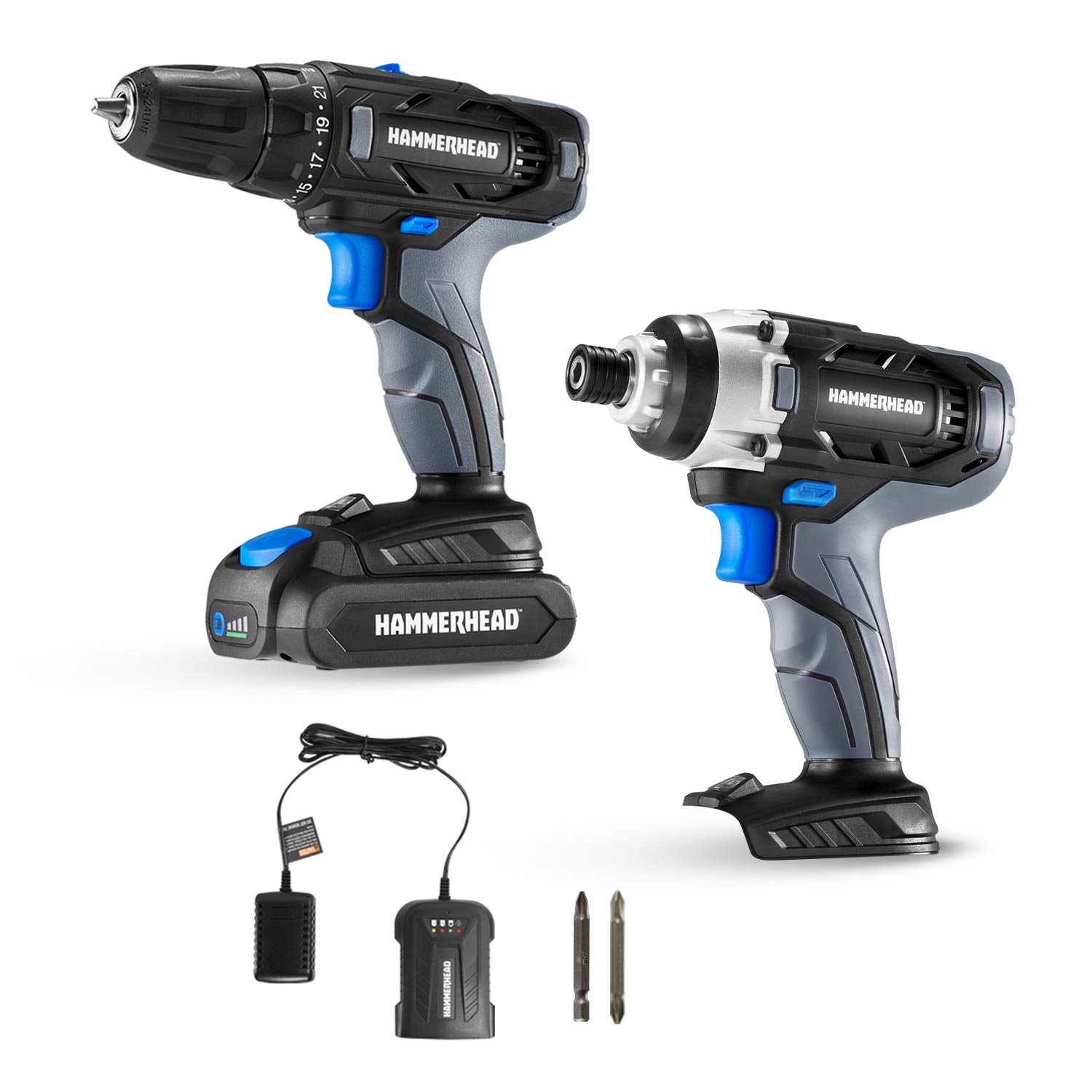 Hammerhead 20V warranty sticker signifies reliable support
