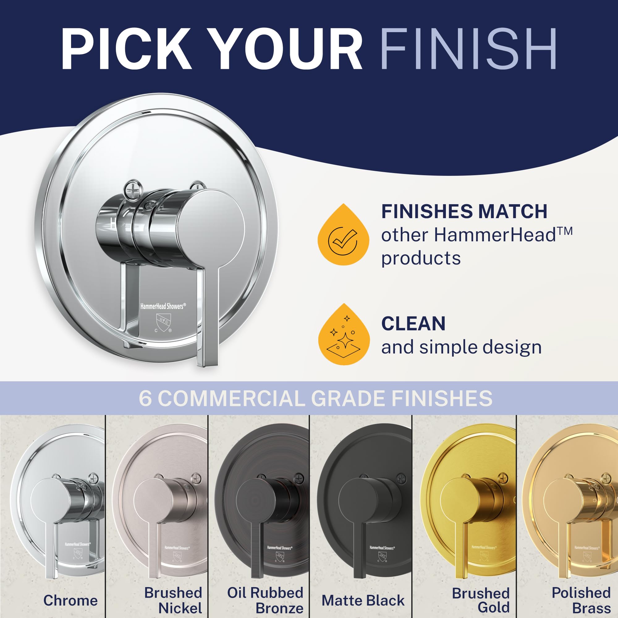 Brass and stainless steel construction delivers durability and a premium feel.