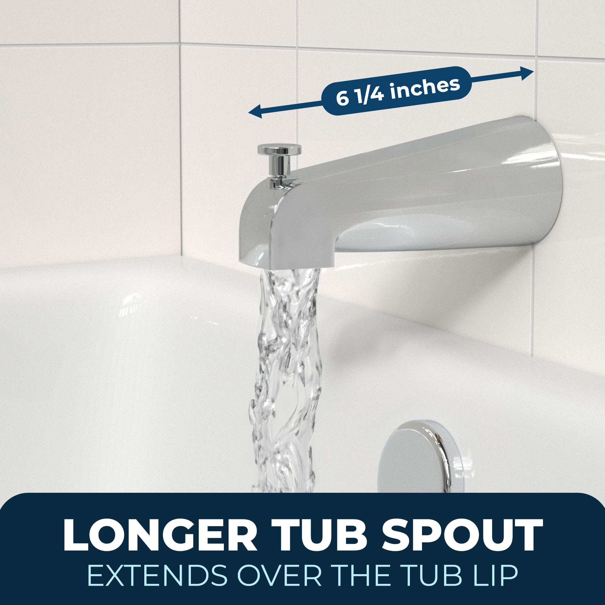 HammerHead chrome finish detail suitable for a polished bathroom look.