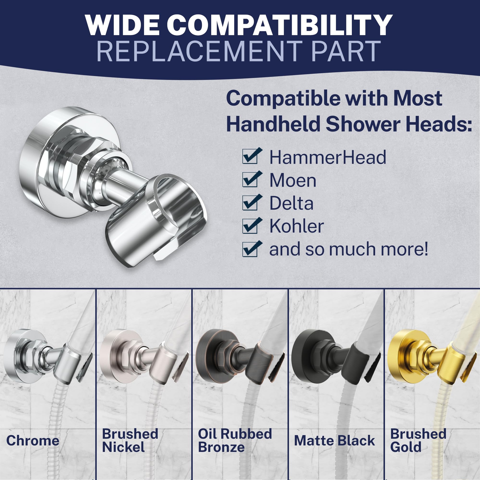 Easy installation with included screws and wall anchors