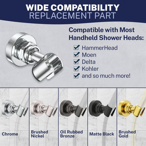 Easy installation with included screws and wall anchors