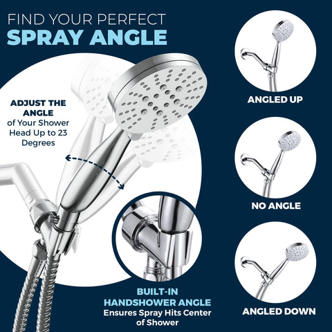 HammerHead Showers chrome finish ideal for pet cleaning and rugged use