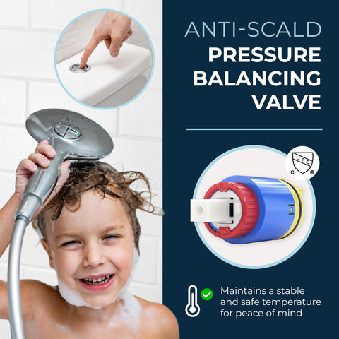Six finishes, including brushed nickel, resist flaking and rust with daily use.
