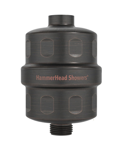 HammerHead Showers solid metal filter front-angle view for lasting durability and cleaner water