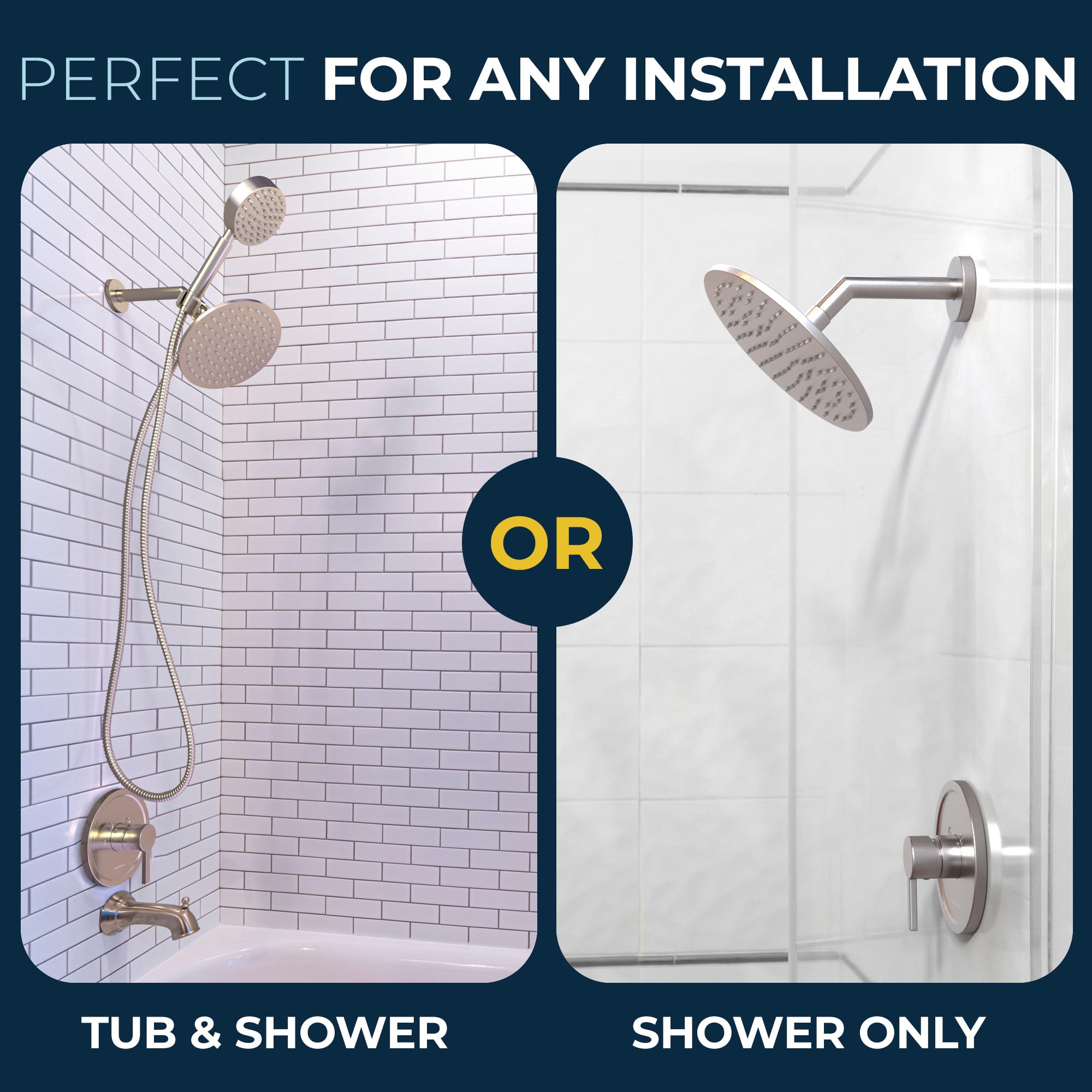 HammerHead Showers temperature control lets you set your preferred warmth.