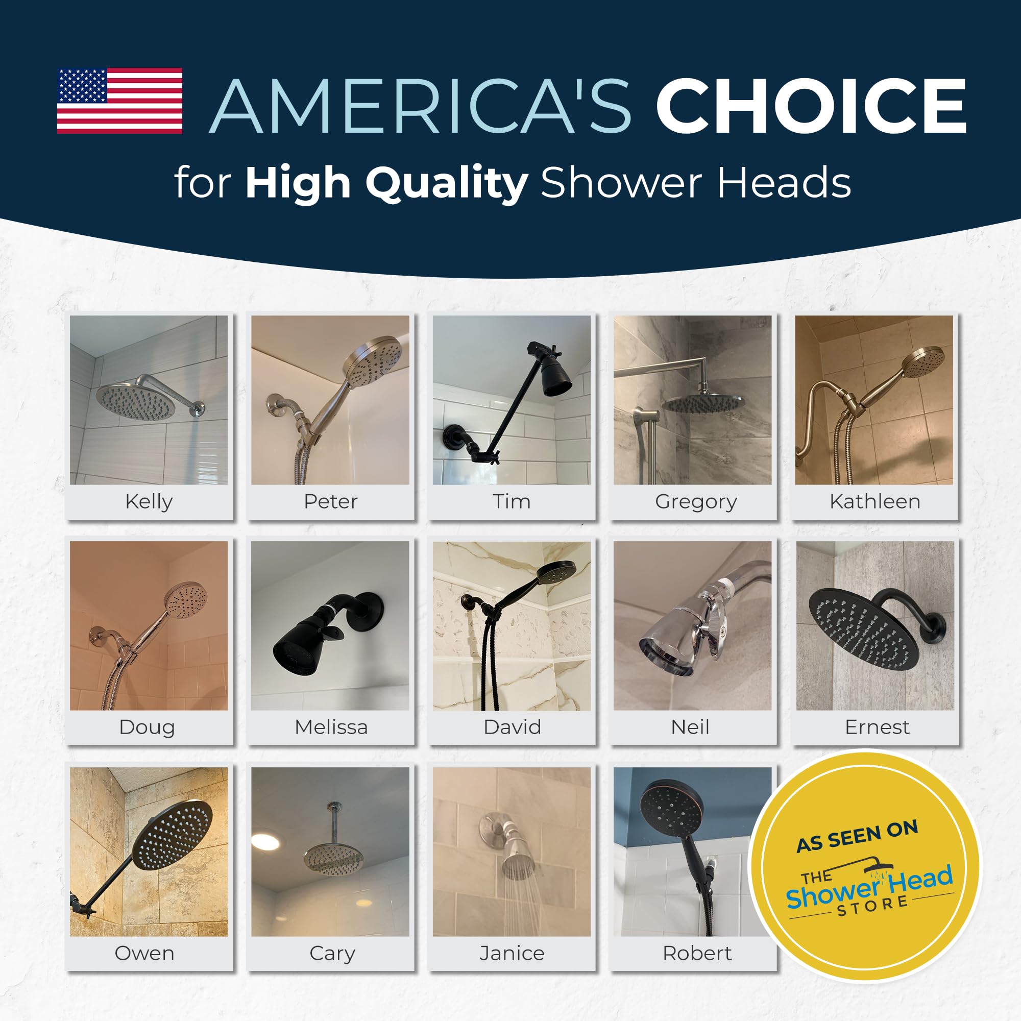 HammerHead Showers 23-degree tilt helps target angles precisely.