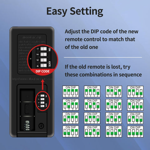 Extended RF range for convenient wall-to-wall control of Hampton Bay fans