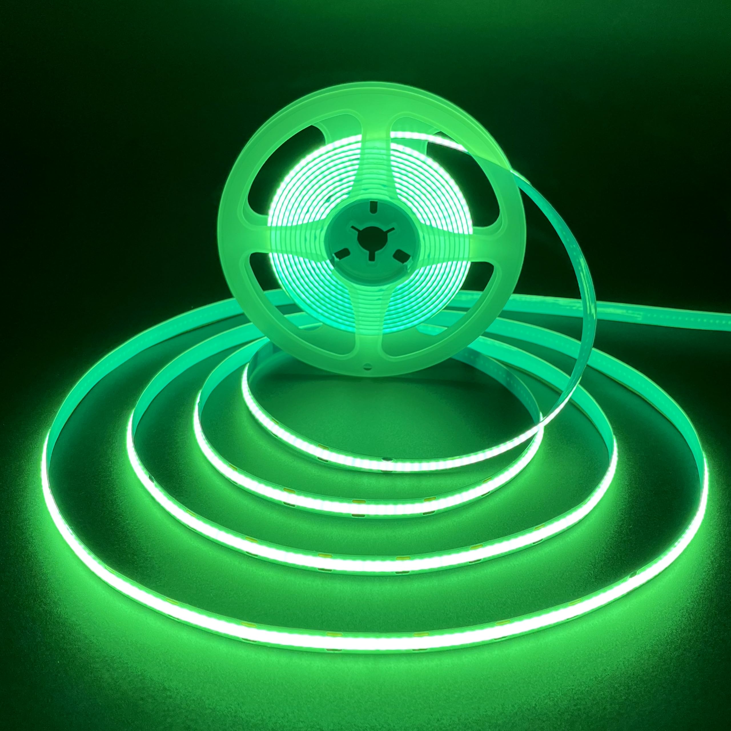 HAMRVL COB LED strip green for cabinet lighting