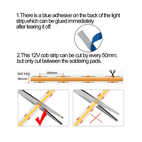 HAMRVL COB LED strip lights create TV backlight for a cinematic effect.