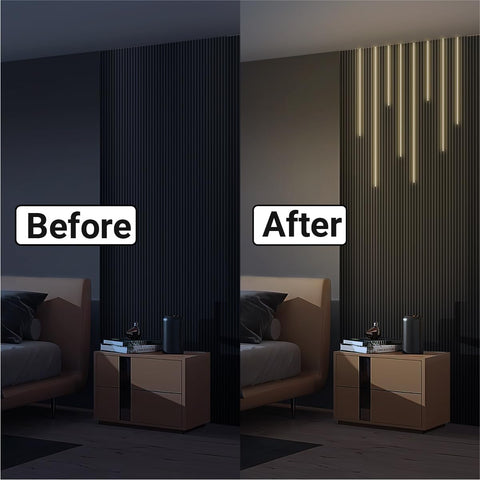 HAMRVL self-adhesive installation lights install quickly without tools.