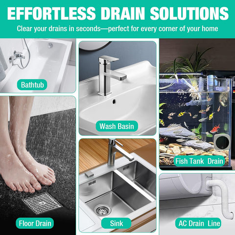 Hamtima compact drain cleaner set is easy to store and use