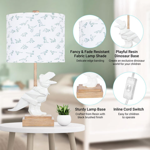 Hamucd dinosaur table lamp LED bulb delivers energy-efficient, long-lasting light.