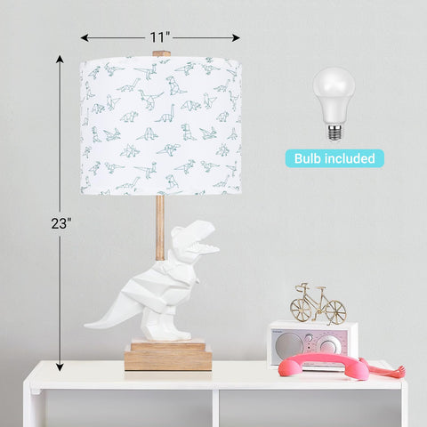 Hamucd dinosaur table lamp on-off switch enables safe, easy operation.