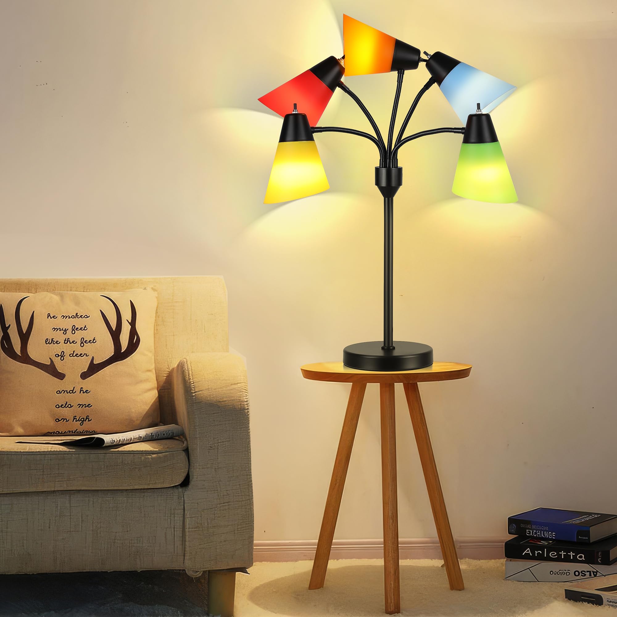 Hamucd versatile lighting for living rooms and home offices.