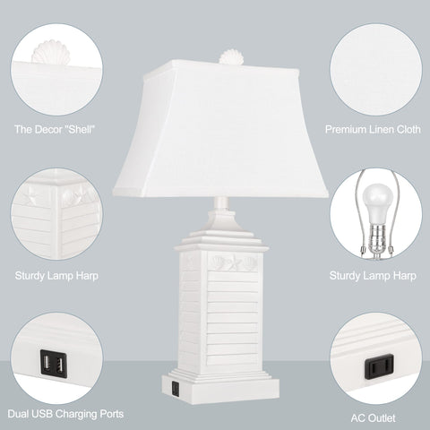 Hamucd 23.6-inch height fits most end tables with a balanced silhouette.