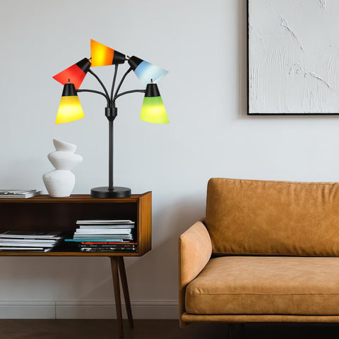 Hamucd decorative lamp blends farmhouse and modern styles.