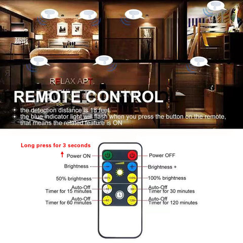 HAMVIDNE remote-control spotlight offers easy 18 ft operation