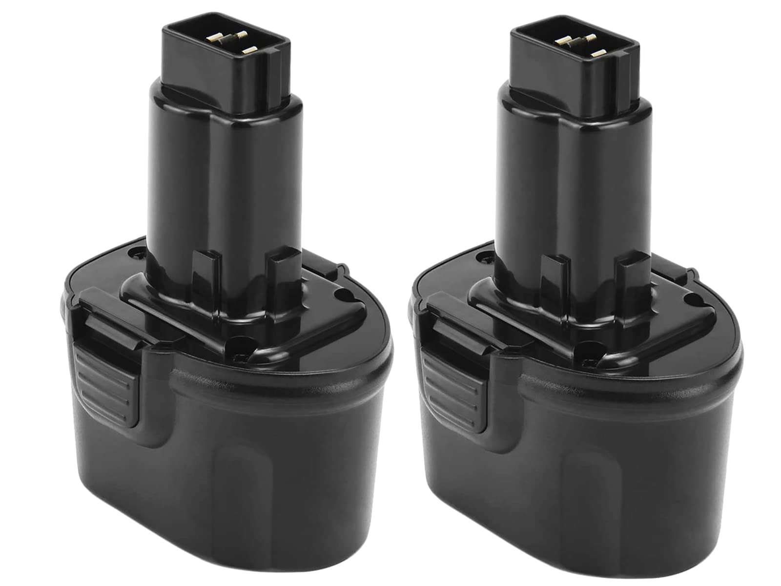 Hanaix 2-pack 4000mAh Ni-MH battery front view for easy replacement