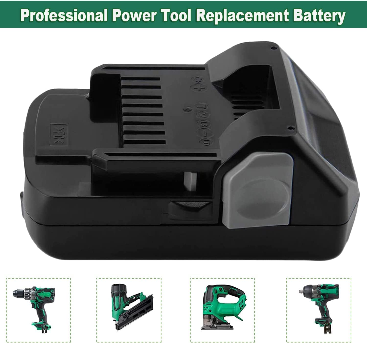 Hanaix 3.0Ah 18V battery model 339782 visual emphasizing durability