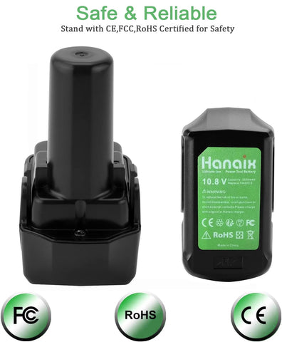 Hanaix battery in a workshop with power tools
